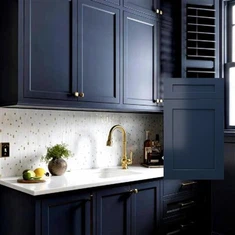 Ντουλάπια κουζίνας Navy Blue Shaker